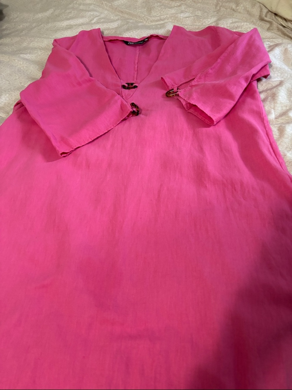 Zara Hot Pink Maxi Dress